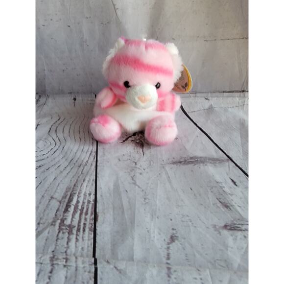 New Aurora World Palm Pals Rose Pink Tiger 5inch Plush Stuffed Animal Toy - Picture 1 of 7